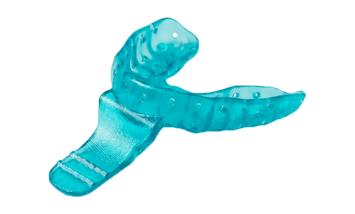 Finished custom dental impression tray