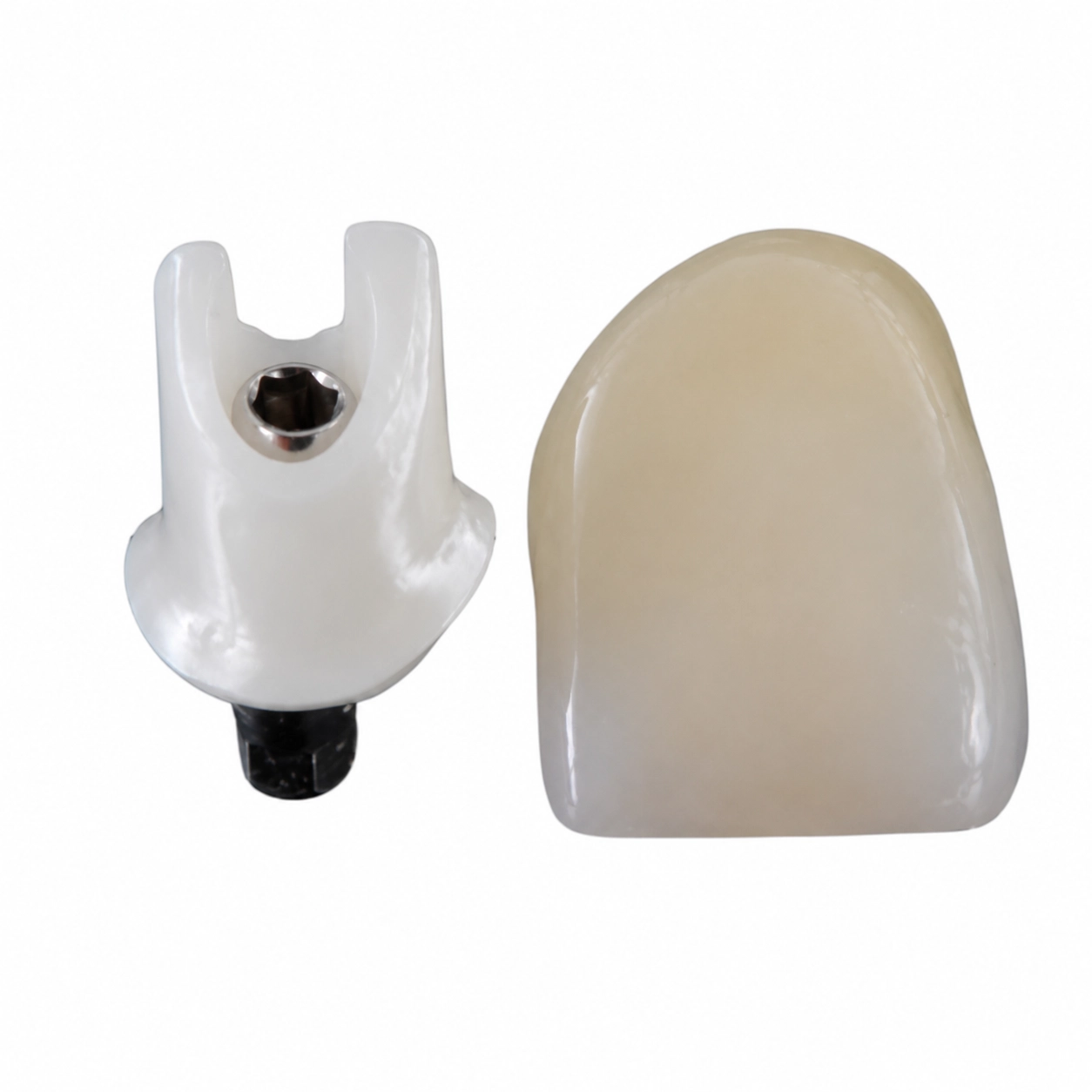 Finished custom implant abutment