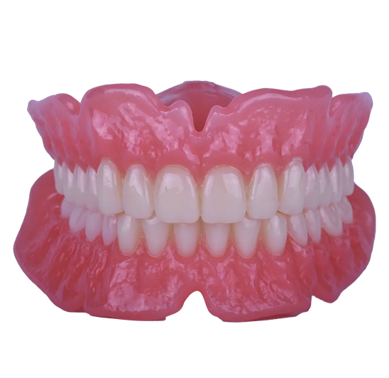 Finished digital denture CAD CAM restoration